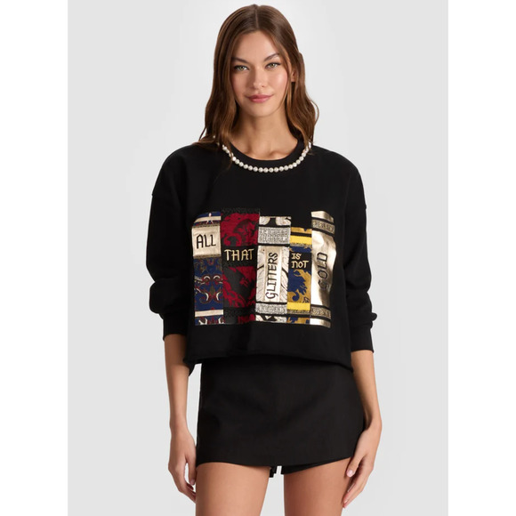 Alice + Olivia Randy Sweatshirt M - Picture 1 of 10